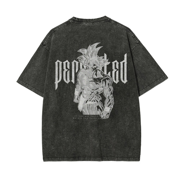 "GOKU PERFECTED" Reversed Vintage Oversized Tee