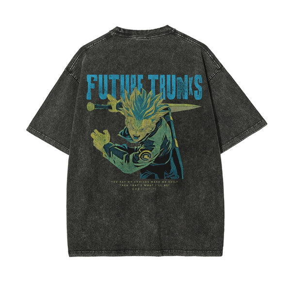 "FUTURE TRUNKS" Reversed Vintage Oversized Tee