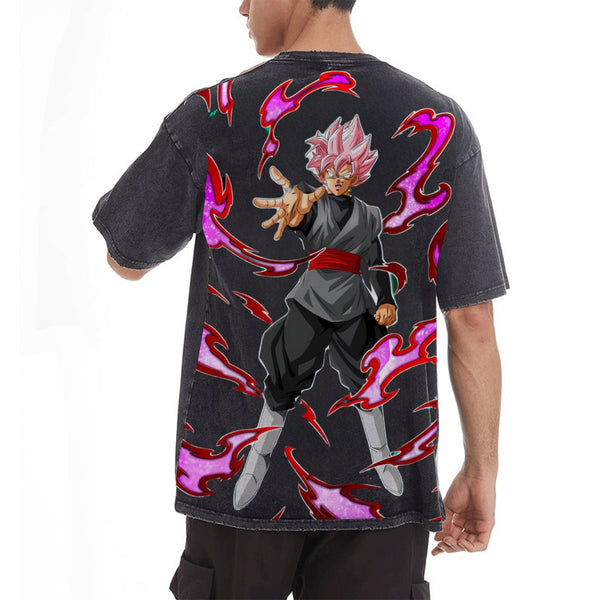 "GOKU BLACK ROSÈ" Vintage Oversized Tee