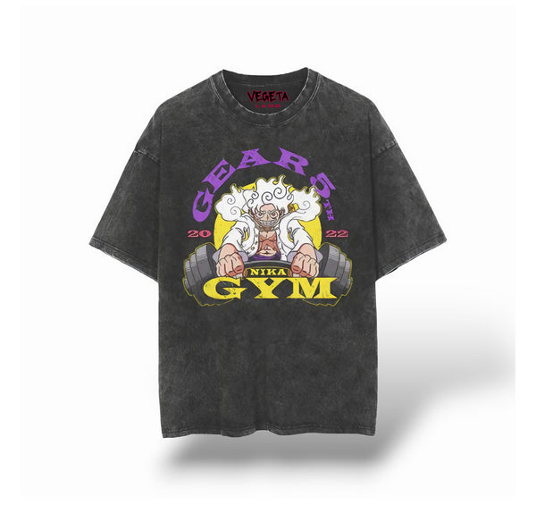 "GEAR 5 GYM" Vintage Oversizsed Tee