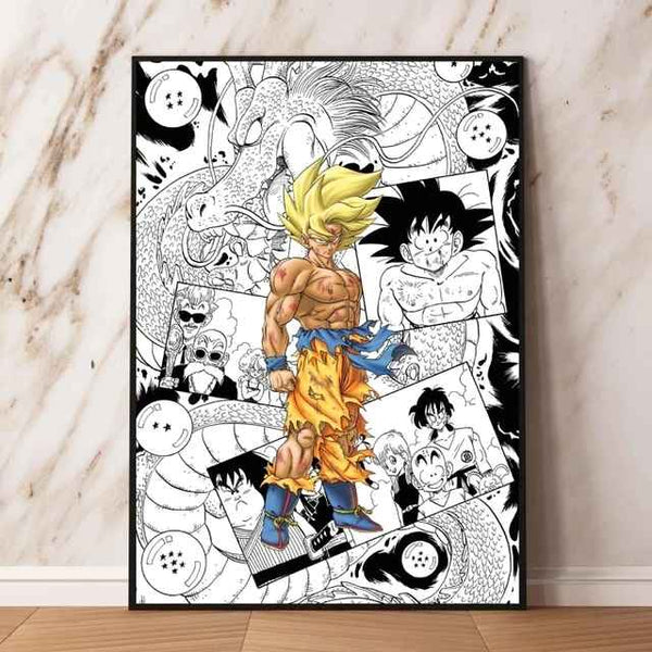 "SSJ GOKU" Canvas Wall Art