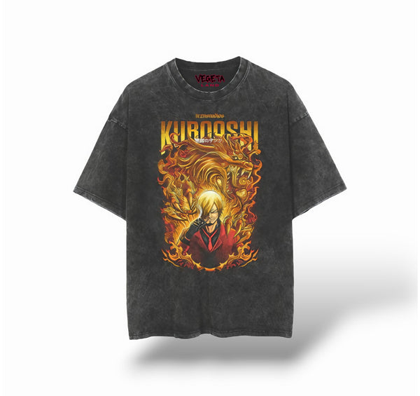 "KUROASHI SANJI" Vintage Oversized Tee