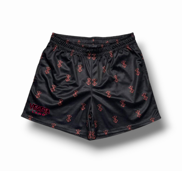 "Tormented" Red Shorts