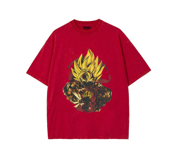 "SUPER SAIYAN" Vintage Oversized Tee