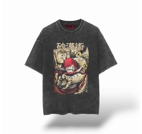 "JINCHURIKI GAARA" Vintage Oversized Tee