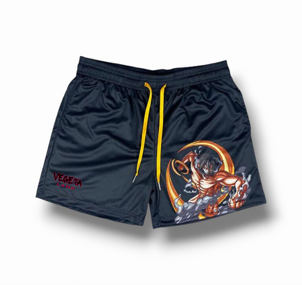 "ATTACK TITAN" Black Shorts