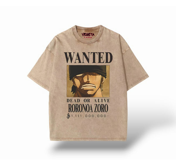 "ZORO WANTED" Vintage Oversized Tee